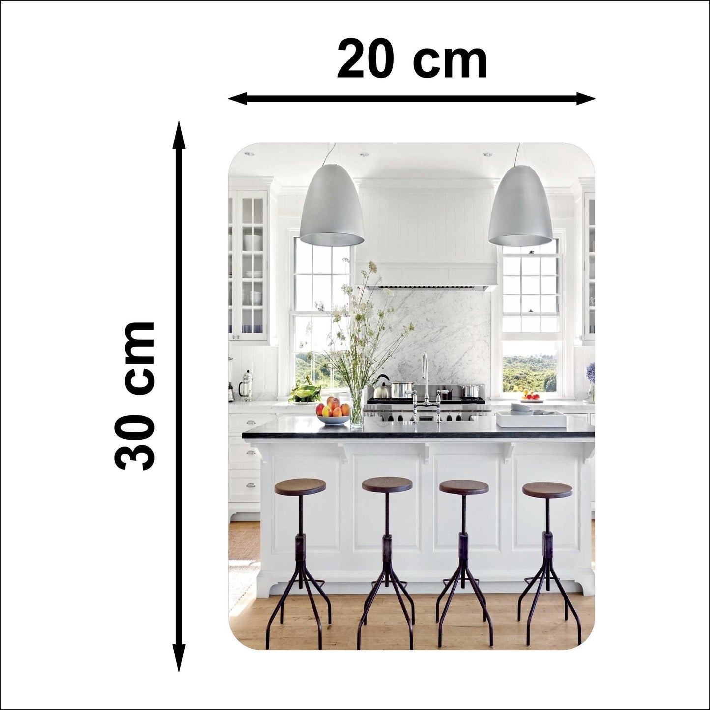 Wall Mounted MIRRORS , Oval Shape & Square Shape Mirror (Pack of 2)