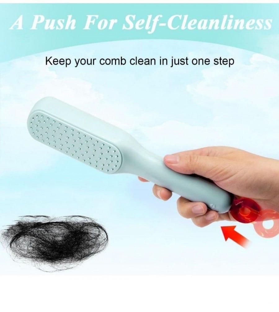 KAMOREA Self-Cleaning Anti-Static Massage Comb Pack of 1