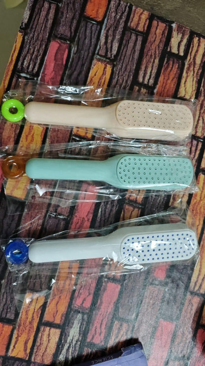 KAMOREA Self-Cleaning Anti-Static Massage Comb Pack of 1