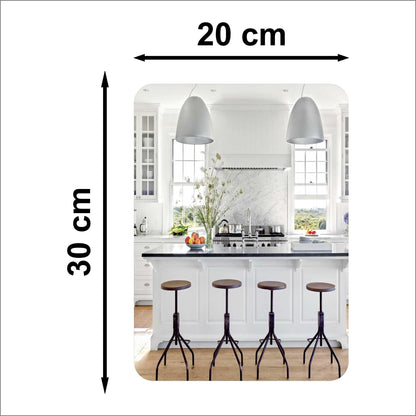 Wall Mounted MIRRORS , Oval Shape & Square Shape Mirror (Pack of 2)