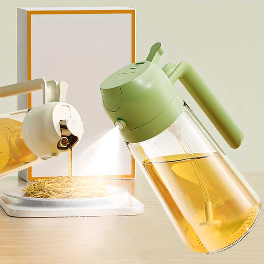 2-in-1 Oil Sprayer Dispenser – Travel-Friendly 500ML
