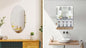 Wall Mounted MIRRORS , Oval Shape & Square Shape Mirror (Pack of 2)